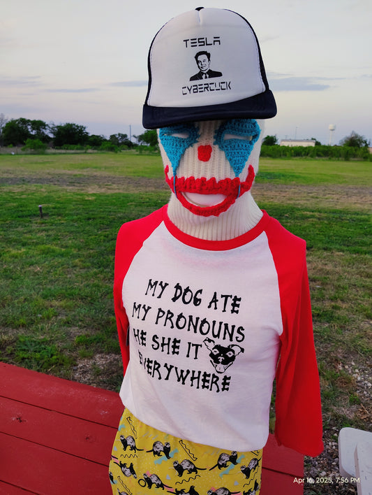 Cybercuck Trucker Hat Funny Elon Musk Tesla Cybertruck Parody Satire Baseball Cap Red White