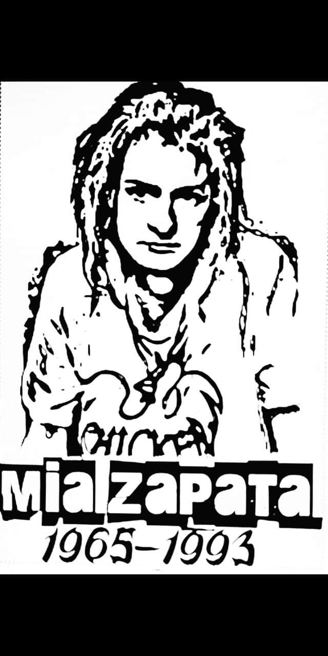 Mia Zapata Tribute T-Shirt The Gits Black+White