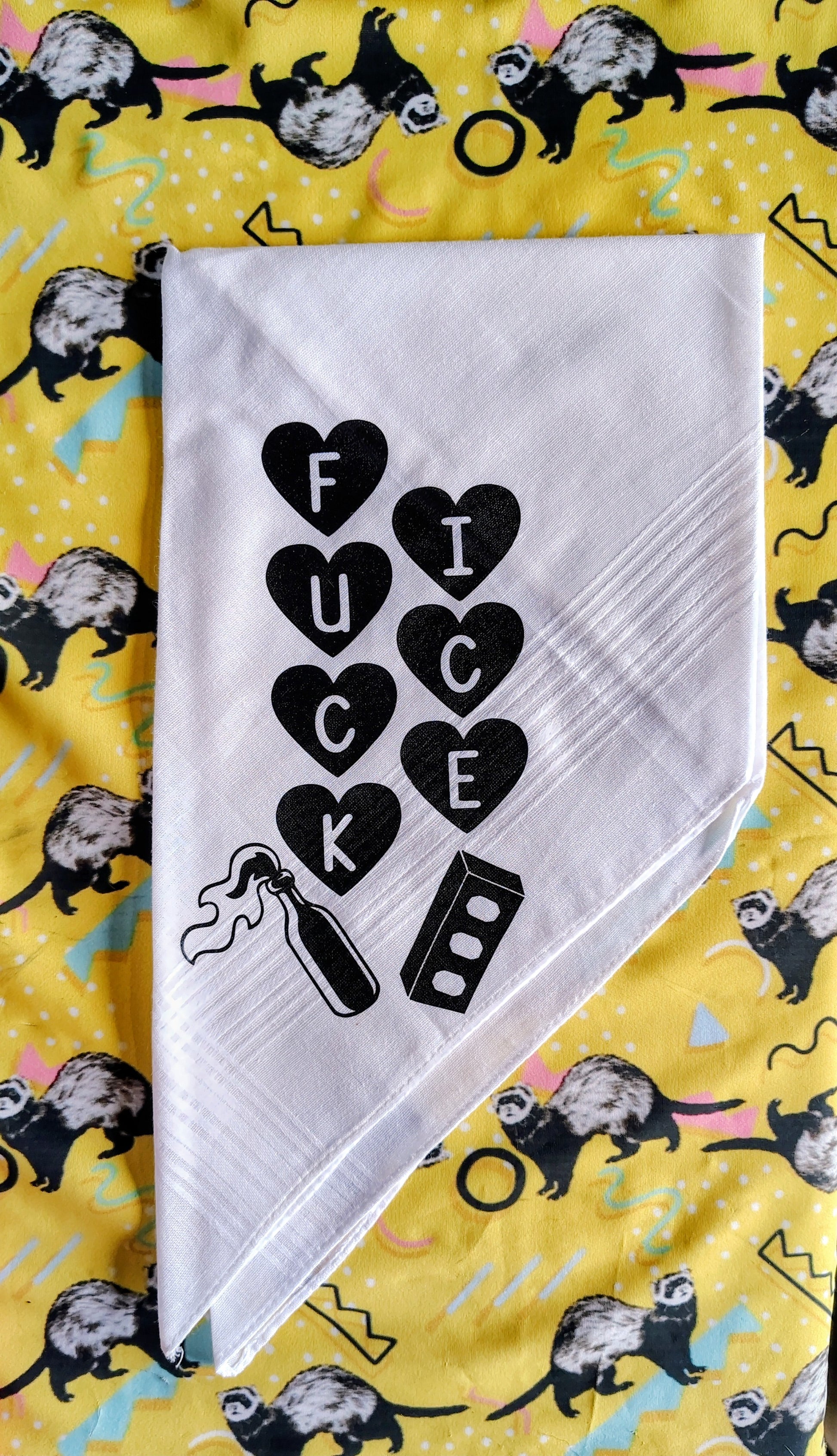 Fuck I.C.E. Hanky (Handkerchief, Hankie)