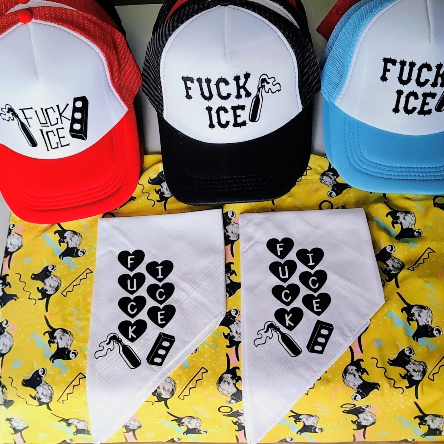 Fuck I.C.E. Hanky (Handkerchief, Hankie)