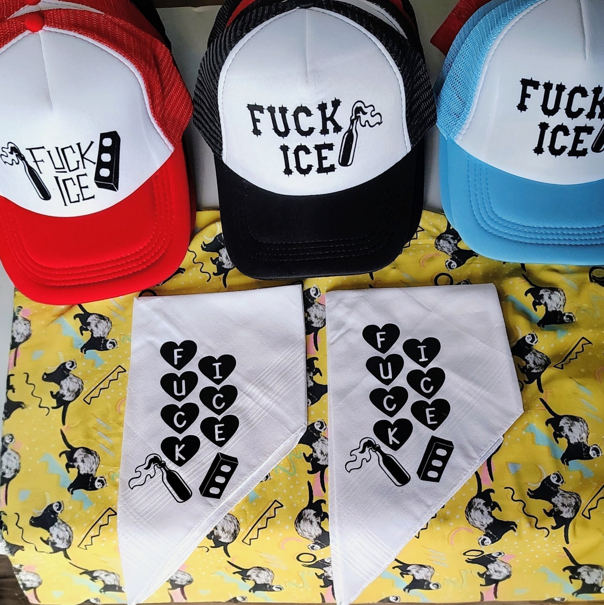 Fuck I.C.E. Hanky (Handkerchief, Hankie)